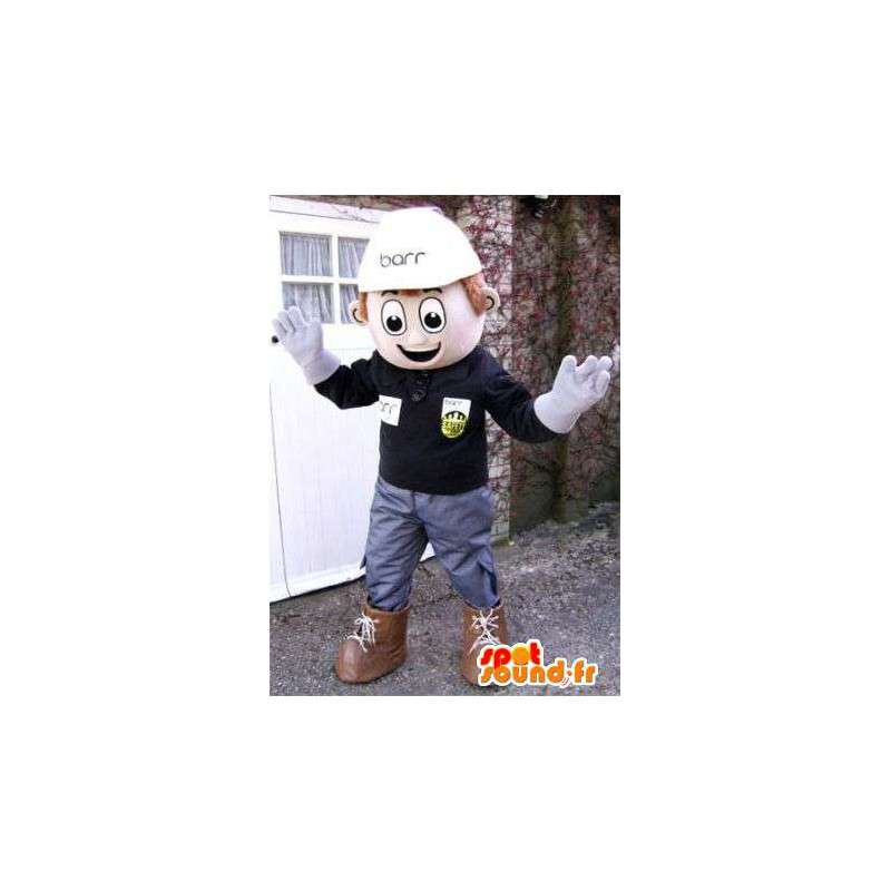 Arbeider mascotte, man bouwplaatsen - MASFR004798 - man Mascottes