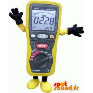 Maskot ampérmetr žlutá, velmi realistický - MASFR004801 - Maskoti objekty