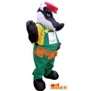 Raccoon mascot worker - Customizable - MASFR004806 - Mascots of pups