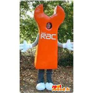 Mascotte de clé anglaise orange - Personnalisable toutes tailles - MASFR004808 - Mascottes d'objets