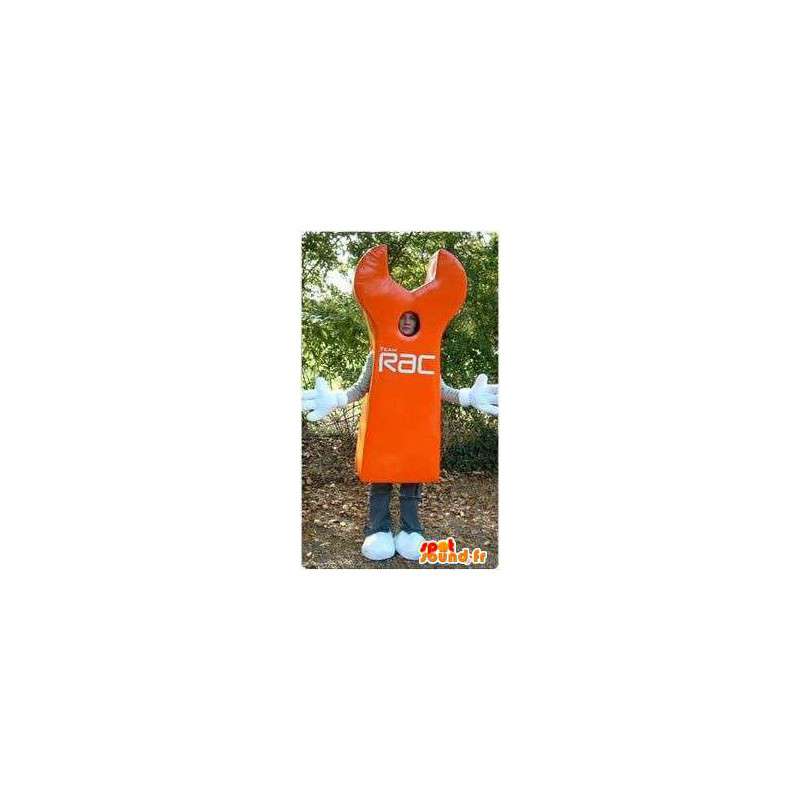 Orange moersleutel mascotte - Aanpasbare maten - MASFR004808 - mascottes objecten