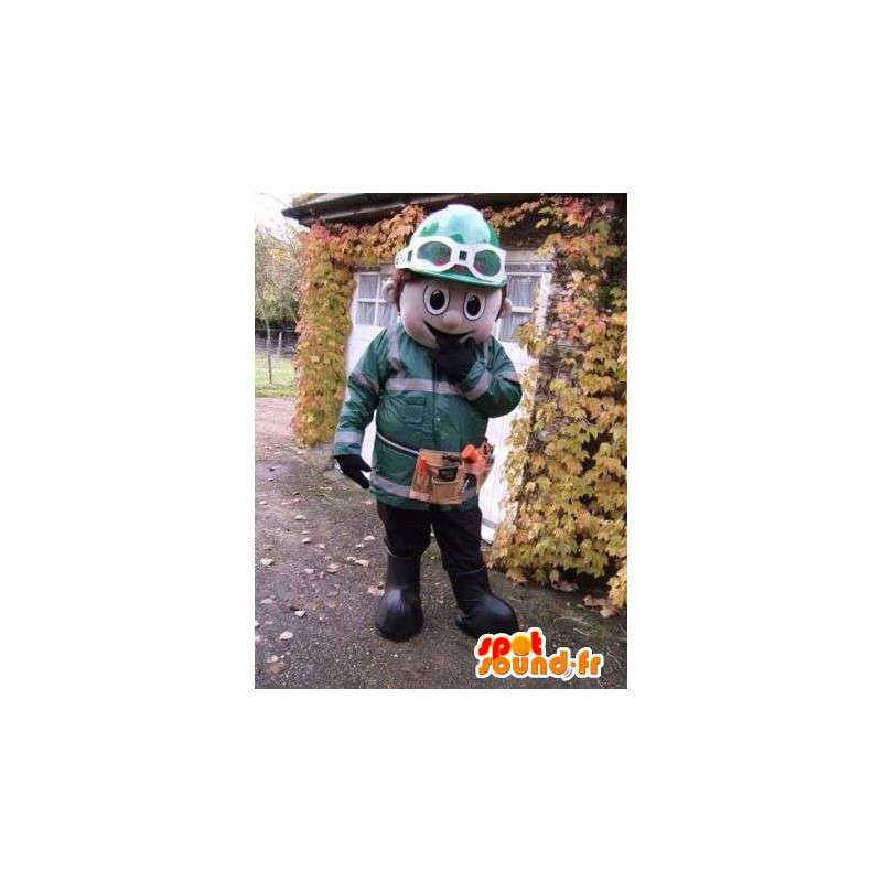 Bouwvakker Mascot. Mascot bouwvakker - MASFR004817 - man Mascottes