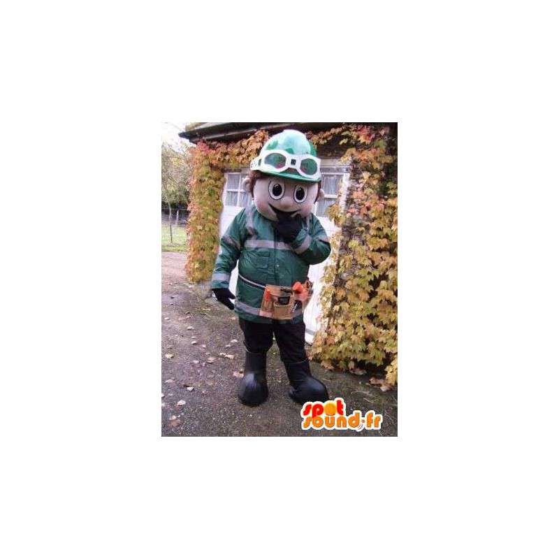 Mascote do trabalhador da construção. Mascot operário da construção - MASFR004817 - Mascotes homem