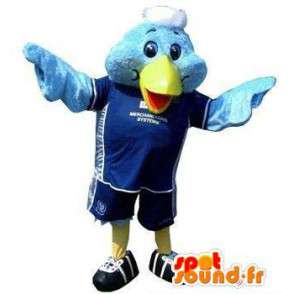 Mascotte Bluebird in abito sportivo - MASFR004821 - Mascotte degli uccelli