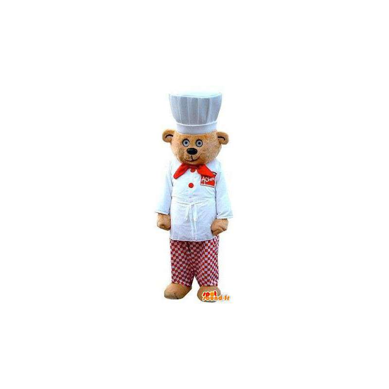 Mascot kokk-bjørn. Costume-kokk - MASFR004859 - bjørn Mascot