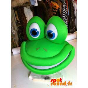 Grønn frosk maskot gigantisk størrelse - MASFR004884 - Frog Mascot