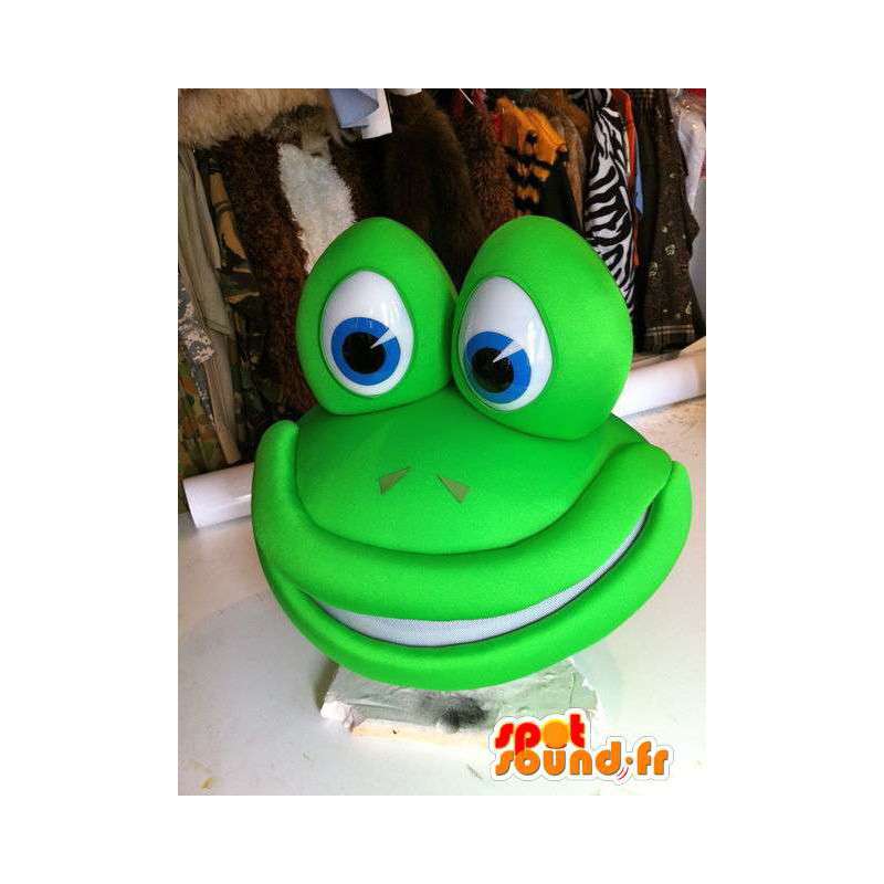 Green frog mascot giant size - MASFR004884 - Mascots frog