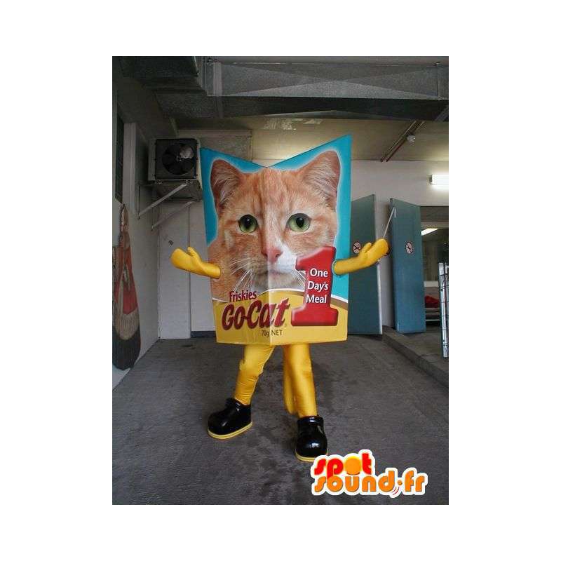 Mascot cat voedselverpakking - MASFR004886 - Cat Mascottes