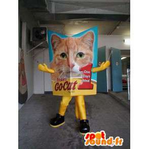 Mascot cat voedselverpakking - MASFR004886 - Cat Mascottes