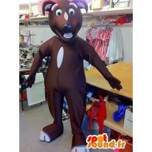 Mascotte de chien marron, de type tekel - MASFR004887 - Mascottes de chien