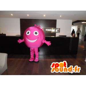 Roze bal mascotte gigantische omvang. roze kleur - MASFR004892 - Niet-ingedeelde Mascottes