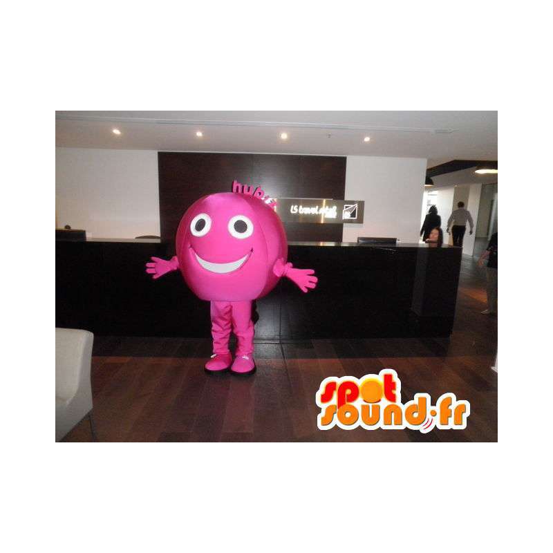 Rosa bola mascote tamanho gigante. terno rosa - MASFR004892 - Mascotes não classificados