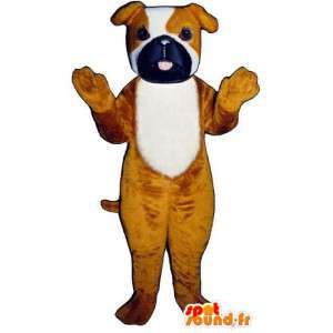 Tricolor hond mascotte. Dog Costume - MASFR004465 - Dog Mascottes
