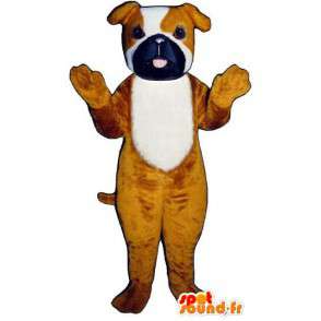 Mascotte de chien tricolore. Costume de chien - MASFR004465 - Mascottes de chien
