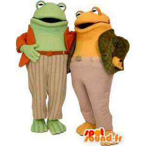 Maskotki żaby, żółty i zielony - MASFR004475 - żaba Mascot