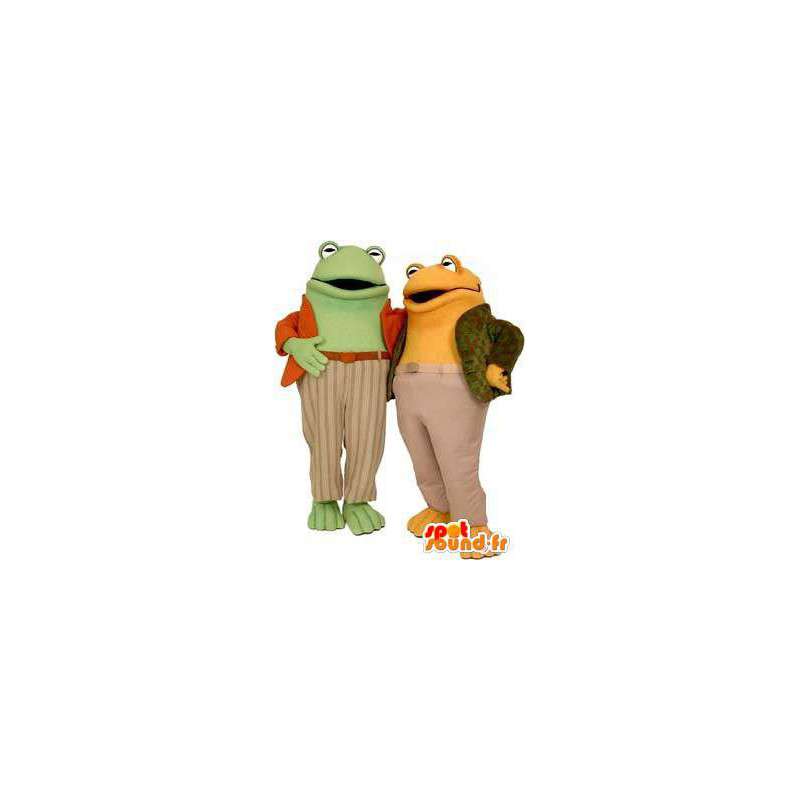 Maskoter frosker, gule og grønne - MASFR004475 - Frog Mascot