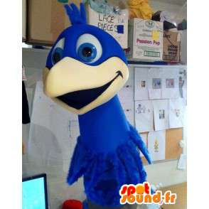 Giant bird blue mascot. Bird costume - MASFR004907 - Mascot of birds