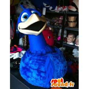 Mascot blå kæmpe fugl. Fugledragt - Spotsound maskot