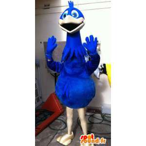 Mascot blå kæmpe fugl. Fugledragt - Spotsound maskot
