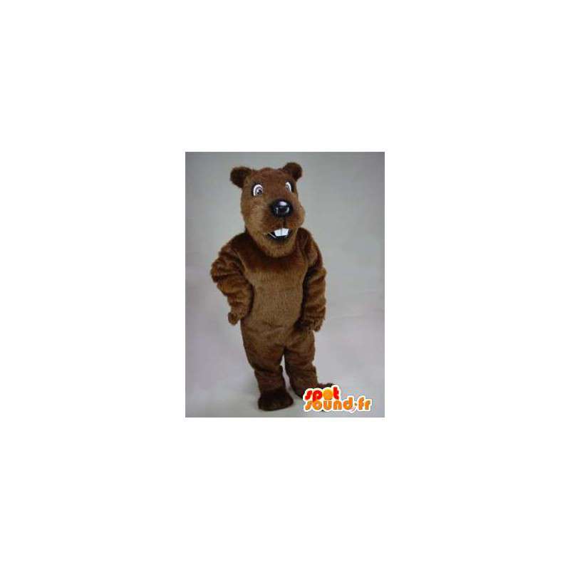 Bruine bever mascotte pluche. Beaver Costume - MASFR004908 - Beaver Mascot