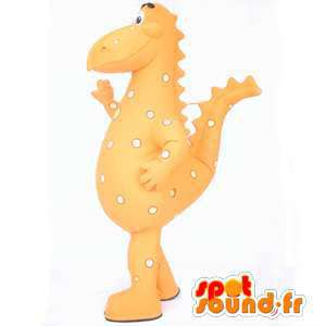 Mascotte de dinosaure orange. Costume de dinosaure - MASFR004911 - Mascottes Dinosaure