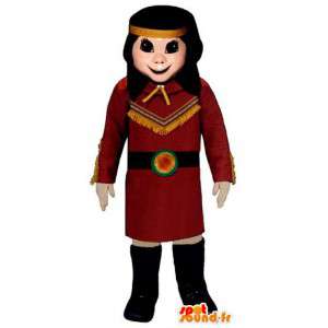 Indian girl costume - young Indian Mascot - MASFR004936 - Mascots boys and girls