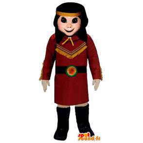 Indian girl costume - young Indian Mascot - MASFR004936 - Mascots boys and girls