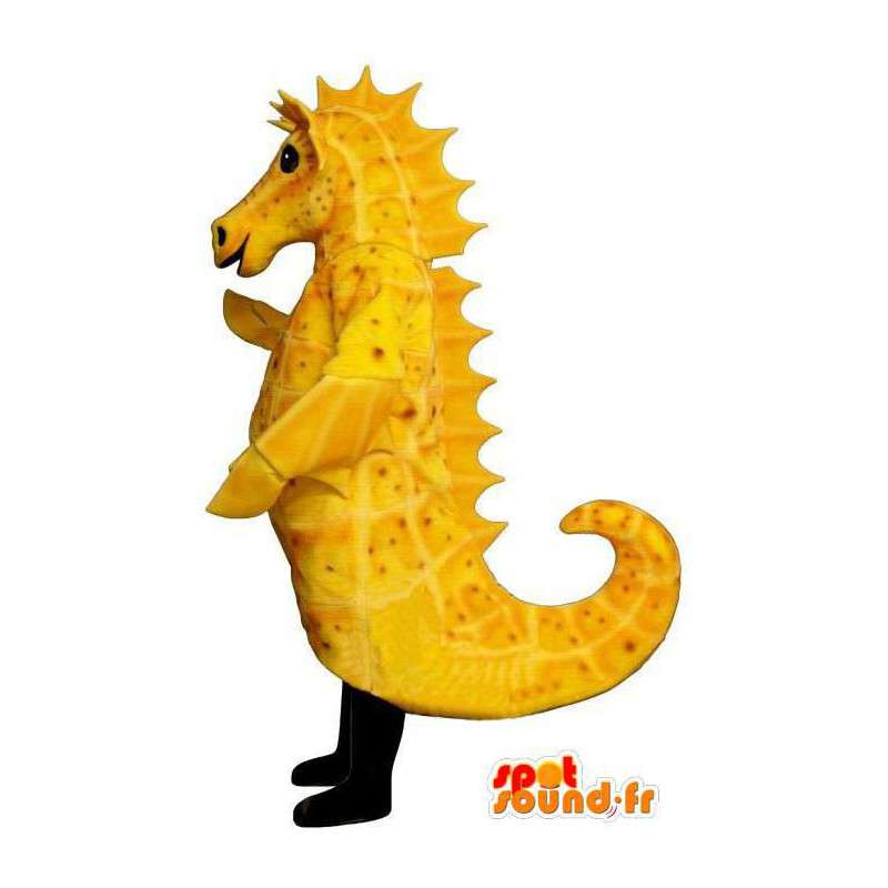 Amarelo Costume do cavalo marinho - traje cavalo-marinho amarelo - MASFR004938 - Mascotes do oceano