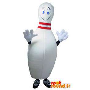 Dräkt som representerar en bowlingnål - Spotsound maskot