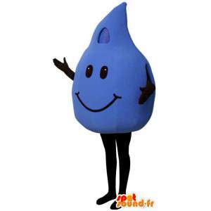 Costume representing a blue drop - Drop Mascot - MASFR004943 - Mascots of objects