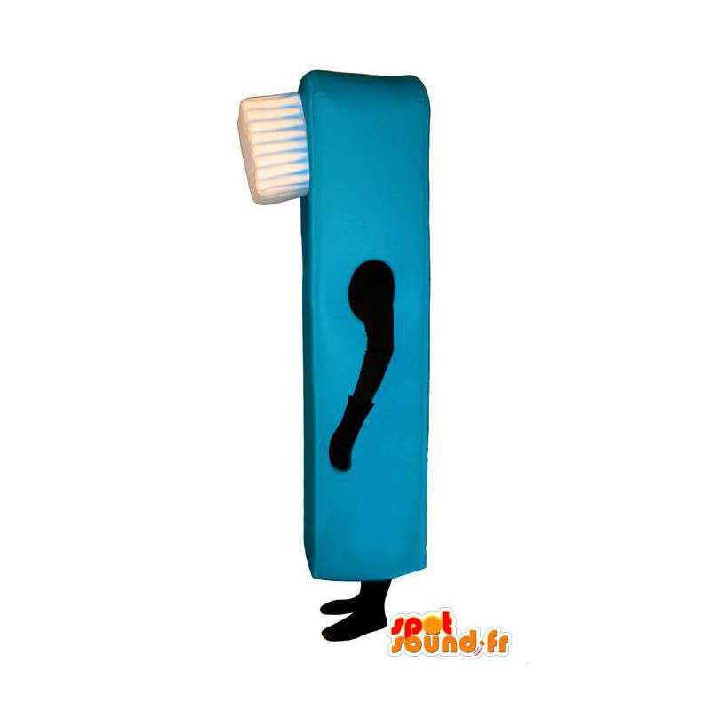 Fantasia representando uma escova de dentes - terno escova - MASFR004944 - objetos mascotes
