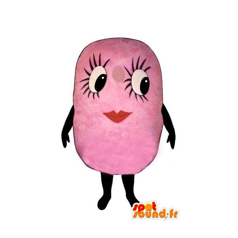 Goma traje rosa-Traje ya masticado chicle - MASFR004948 - Mascotas de comida rápida