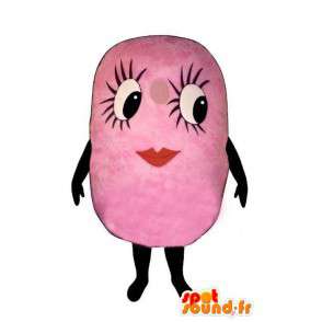 Costume pink chewing gum already chewed-gum Disguise - MASFR004948 - Fast food mascots