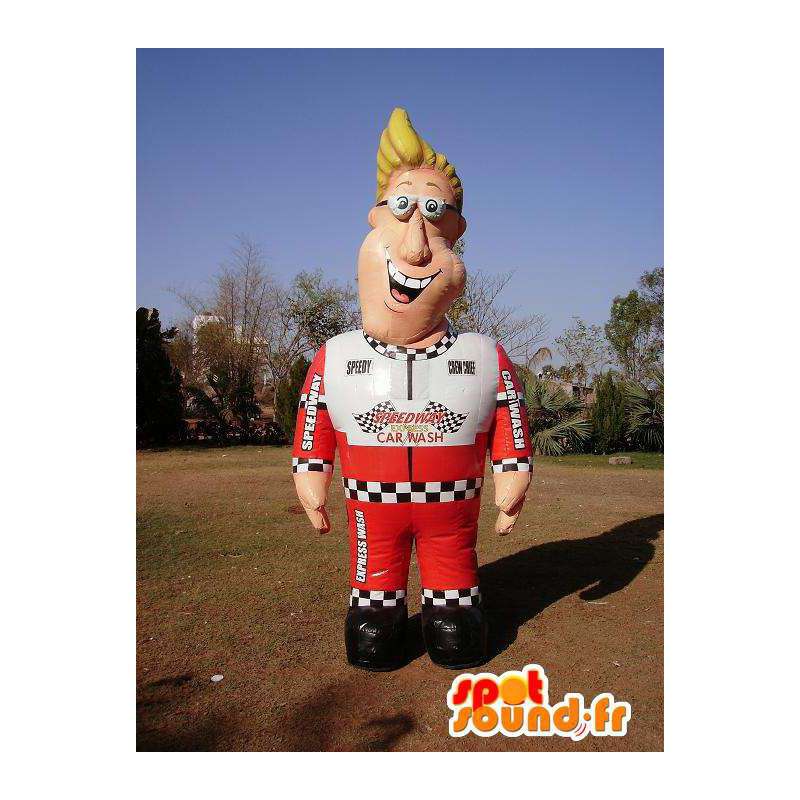 Mascota inflable'''' carwash express - Traje personalizable - MASFR004966 - Mascotas VIP