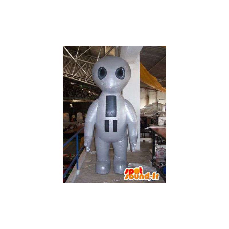 Grå UFO-uppblåsbar ballong för maskot - Spotsound maskot