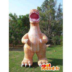 Kæmpe krokodille maskot i oppustelig ballon - Spotsound maskot