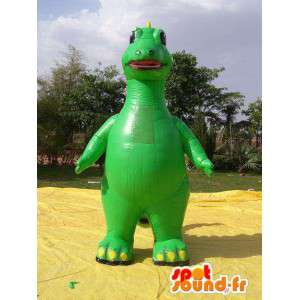 Giant inflatable green dragon mascot - MASFR004981 - Dragon mascot