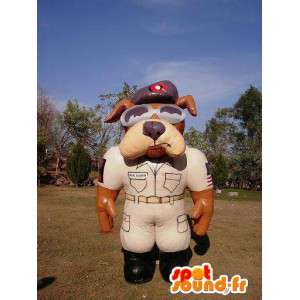 Koira maskotti Sheriff puhallettava ilmapallo - MASFR004982 - koira Maskotteja
