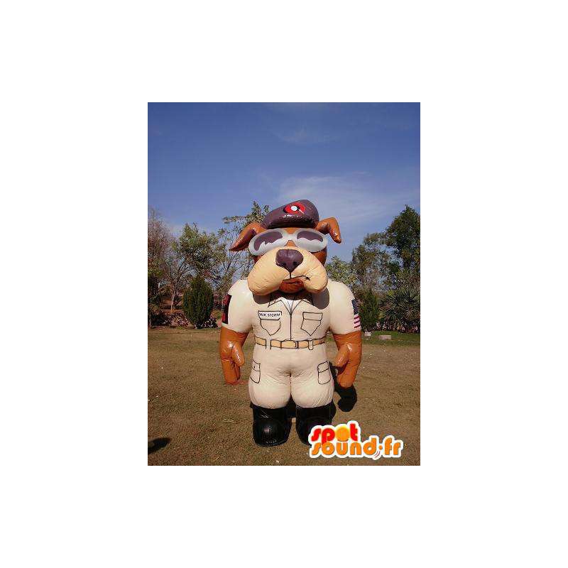 Dog Sheriff in inflatable mascot - MASFR004982 - Dog mascots