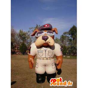 Psí maskot Sheriff nafukovací balónek - MASFR004982 - psí Maskoti