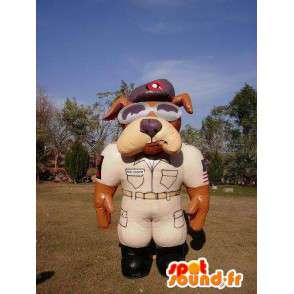 Sherif Maskottchen Hund aufblasbaren Ballon - MASFR004982 - Hund-Maskottchen