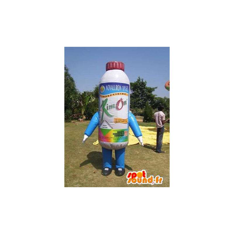 Bottiglia di insetticida in mascotte gonfiabile - MASFR004985 - Mascotte VIP