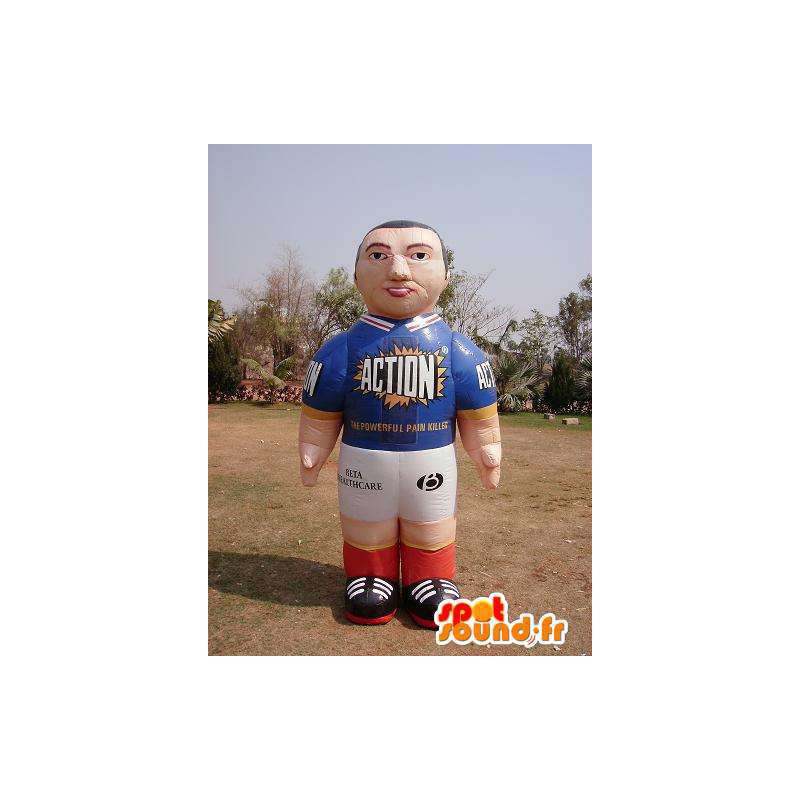 Brown character in inflatable mascot - MASFR004995 - Mascots VIP