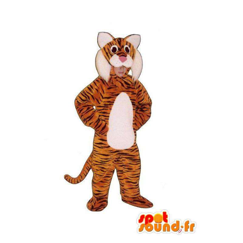 Plys tiger maskot - Tigeroutrement - Spotsound maskot