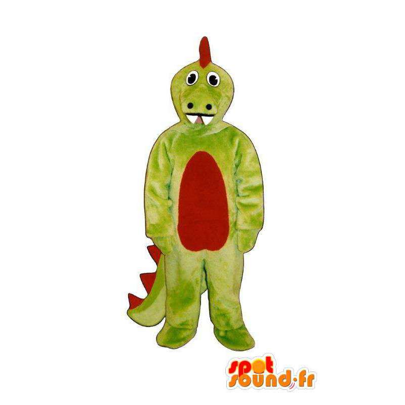 Green red dragon mascot - Disguise draagon - MASFR005021 - Dragon mascot