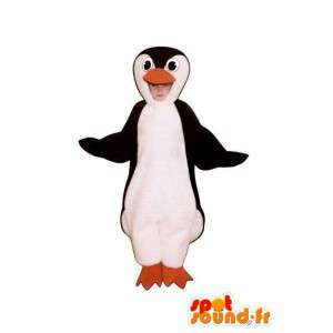 Mascotte de pingouin noir et blanc en peluche  - MASFR005023 - Mascottes Pingouin