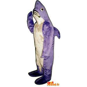 Mascote do tubarão de pelúcia - roupa de tubarão - MASFR005025 - mascotes tubarão