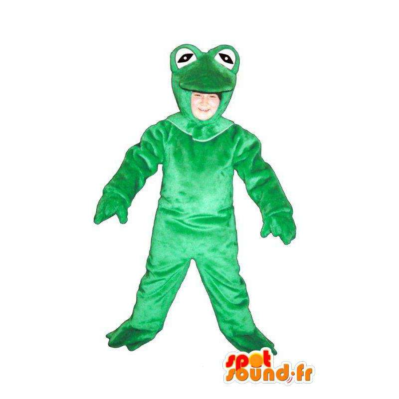 緑のカエルのマスコットぬいぐるみ--masfr005026-カエルのマスコット
