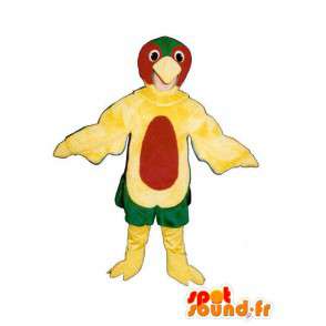 Gul rød og grønn fugl drakt - MASFR005029 - Mascot fugler