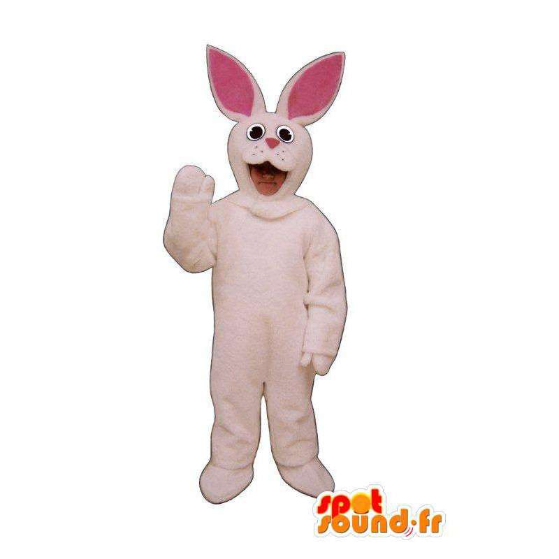Mascotte de lapin en peluche de couleur rose. Déguisement lapin - MASFR005032 - Mascotte de lapins